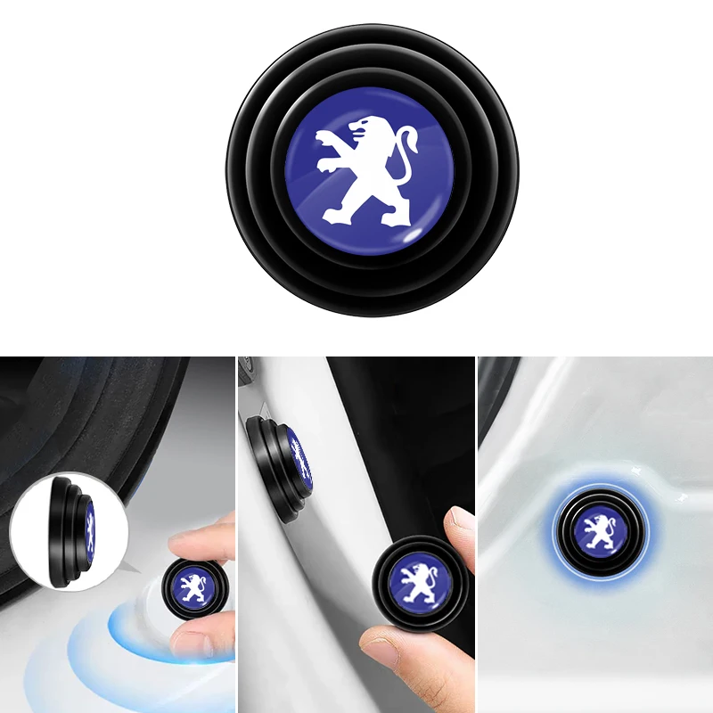 Car Anti-shock Protection Soundproof Silent Buffer Stickers Accessories For Peugeot 206 307 308 207 3008 208 407 508 2008 5008