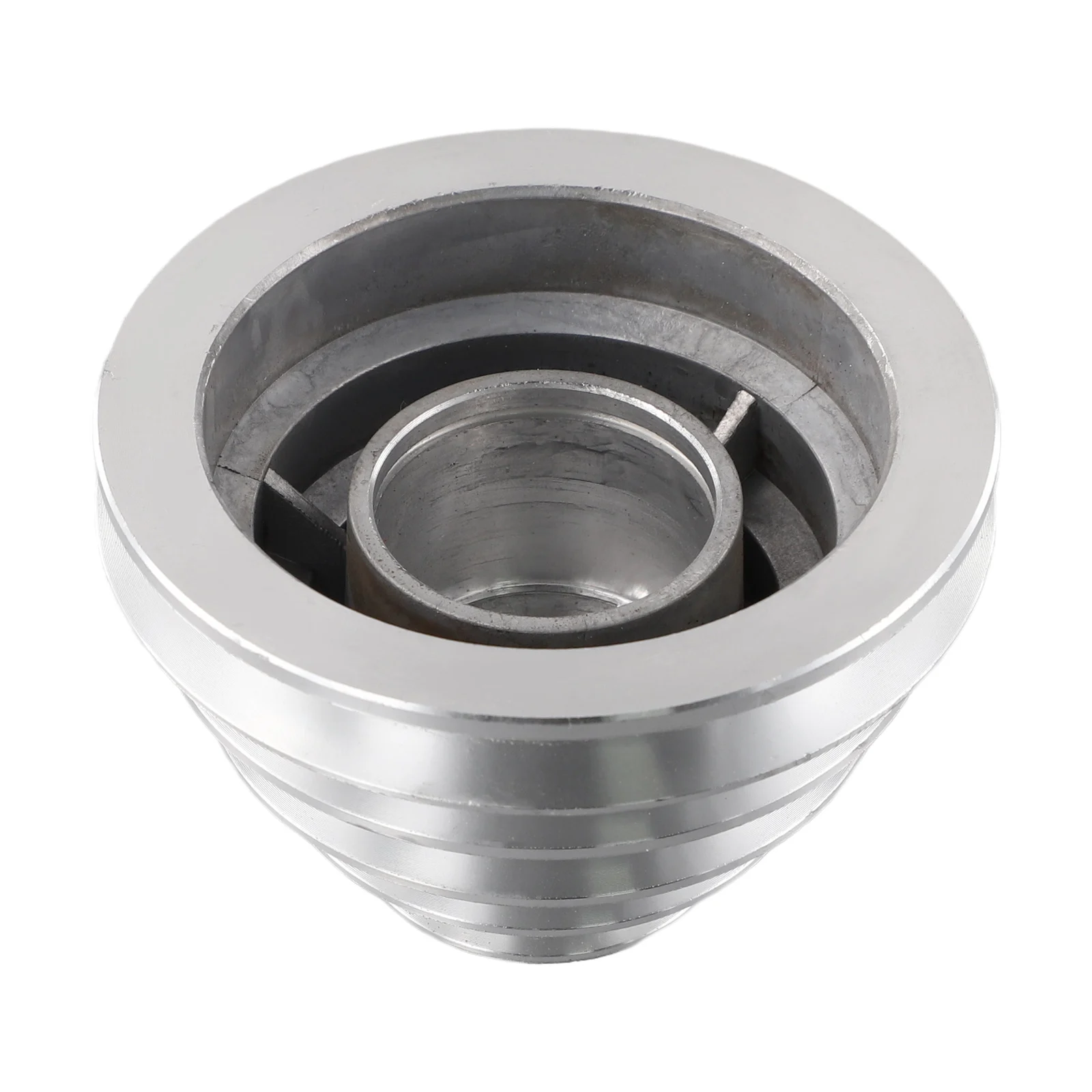 For A Type V-shaped Pulley Pulley Timing Belt Aluminum Transmission Wheel Drill Press Motor Drive Silver Color