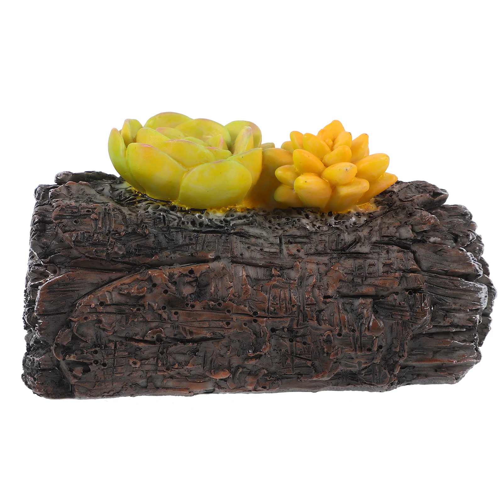 الراتنج الجذع مفتاح إخفاء صندوق تخزين الحديقة في الهواء الطلق حامل مخفي الزخرفية لصندوق تخزين حديقة الأمن #5