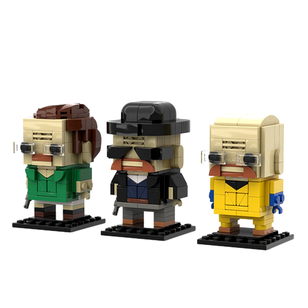 

MOC Walter White Brickheadz Building Blocks Set Breaking Bad Building Blocks Model Bricks Set Kids Educational Toys For Gift