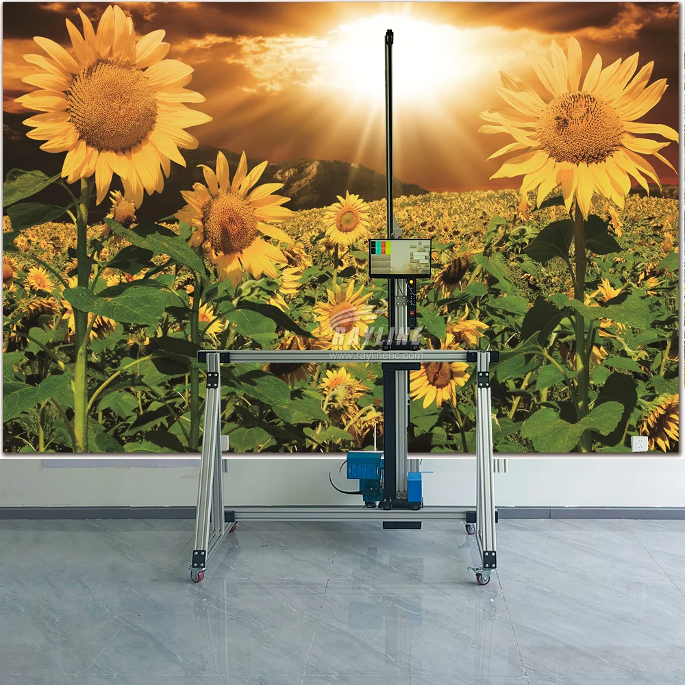 Chinese WallPen AI 4K Wall Printing Machine 3D UV Indoor Outdoor Decor Vertical Wall Mural  Floor Pinter 2 Years Warranty 64㎡/h