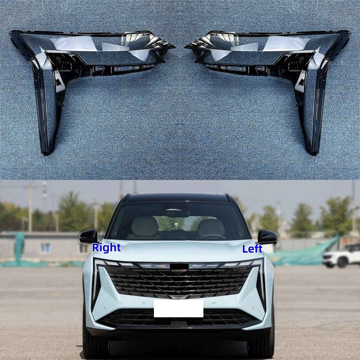 

Для Geely Boyue L 2023, автомобильный прозрачный абажур, чехол для фары, очки, абажур, чехол для фары, линза