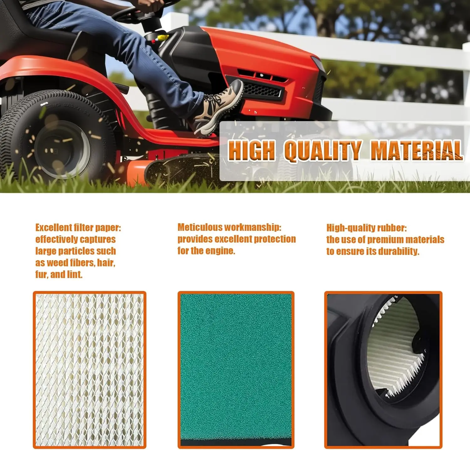 For 792105 276890 Air Filter Tune Up Kit Compatible with B&S 593435 593240 407777 40G777 40H777 445667 445877 44H777 Engine, Com