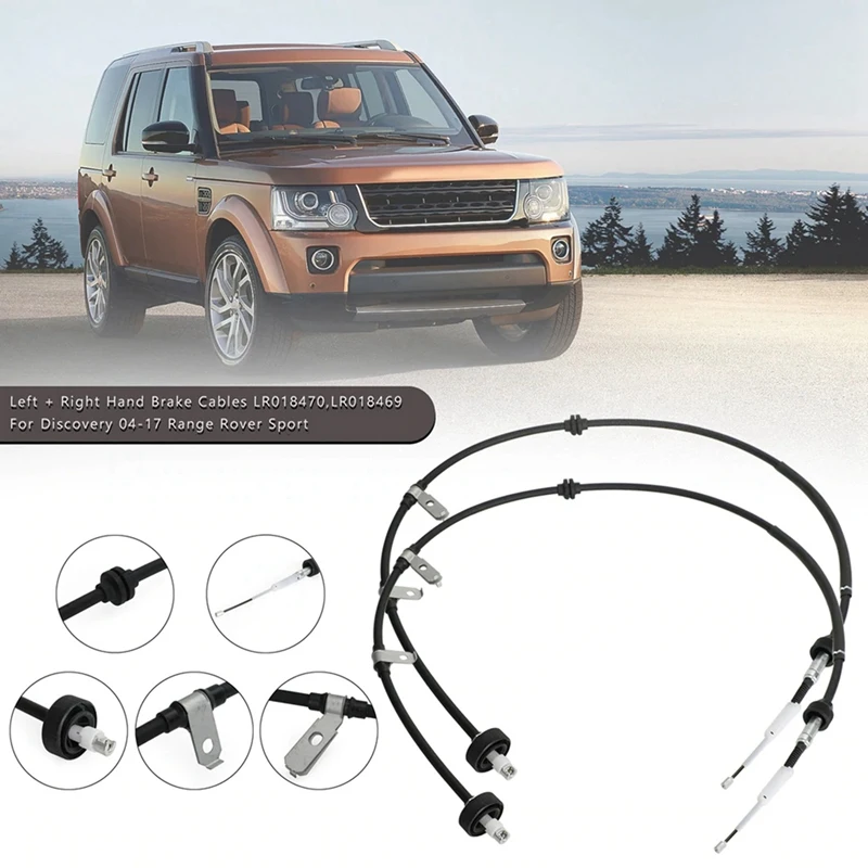 1 Pair Hand Brake Cable LR018469 For Land Rover Discovery MK III IV 2.7 4.0 4.4 3.0 Range Rover Sport 2.7D 3.0D 3.6D