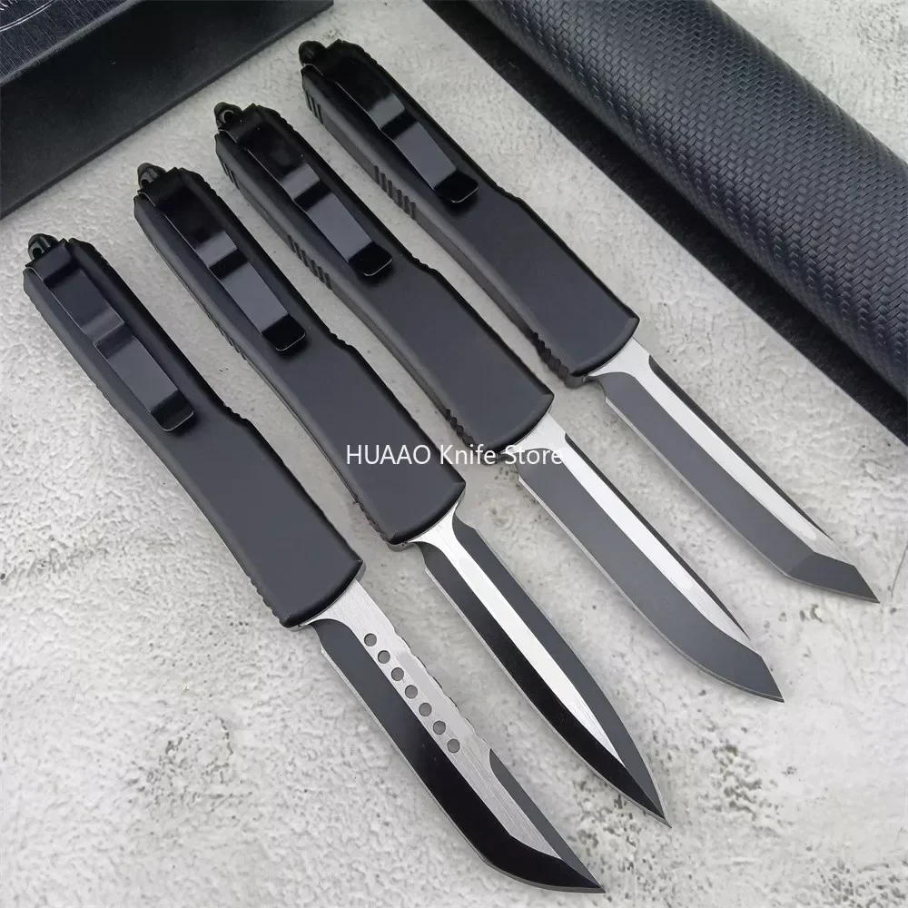 

MICRO UT85 AU.TO Folding Pocket Knife D2 Blade Aluminum Alloy Inlaid Carbon Fiber Handles Outdoor Tactical Survival EDC Tools