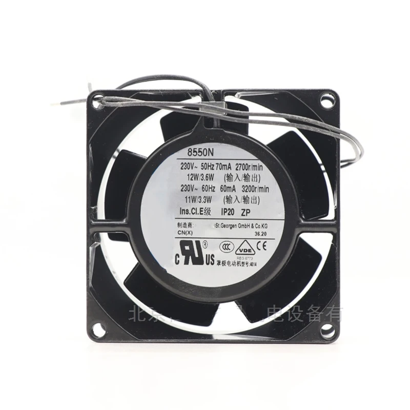 Commitment Brand New Original All metal high-temperature resistant compact cooling axial fan 8550N 230V 12/11W 60/70mA
