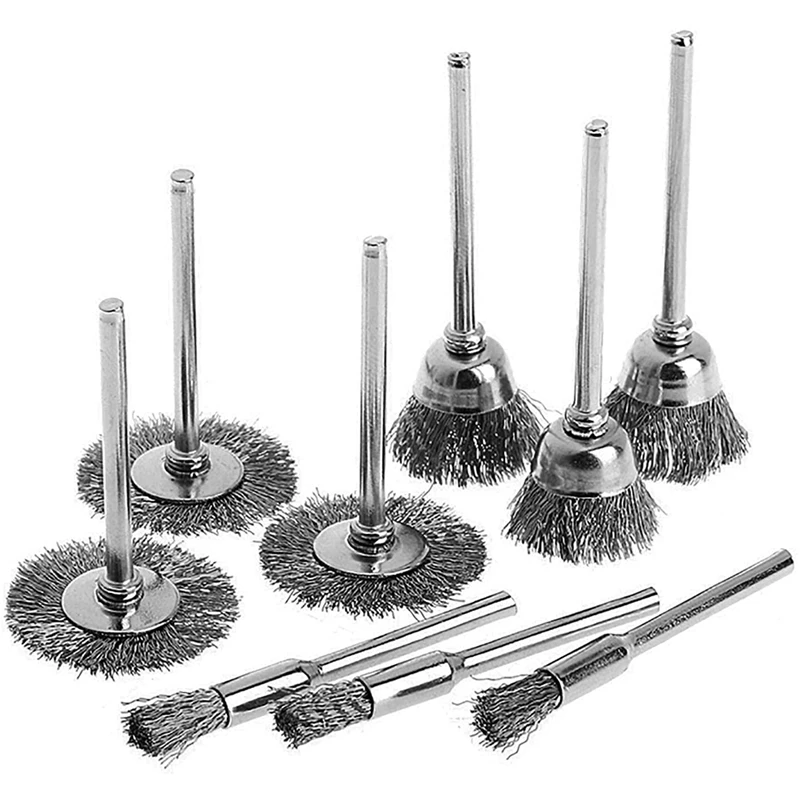 Wire Brush Set 36 Pieces/Set, Brass And Wire Brush Set, Rotating Tool Accessories For Polishing And Cleaning Tools