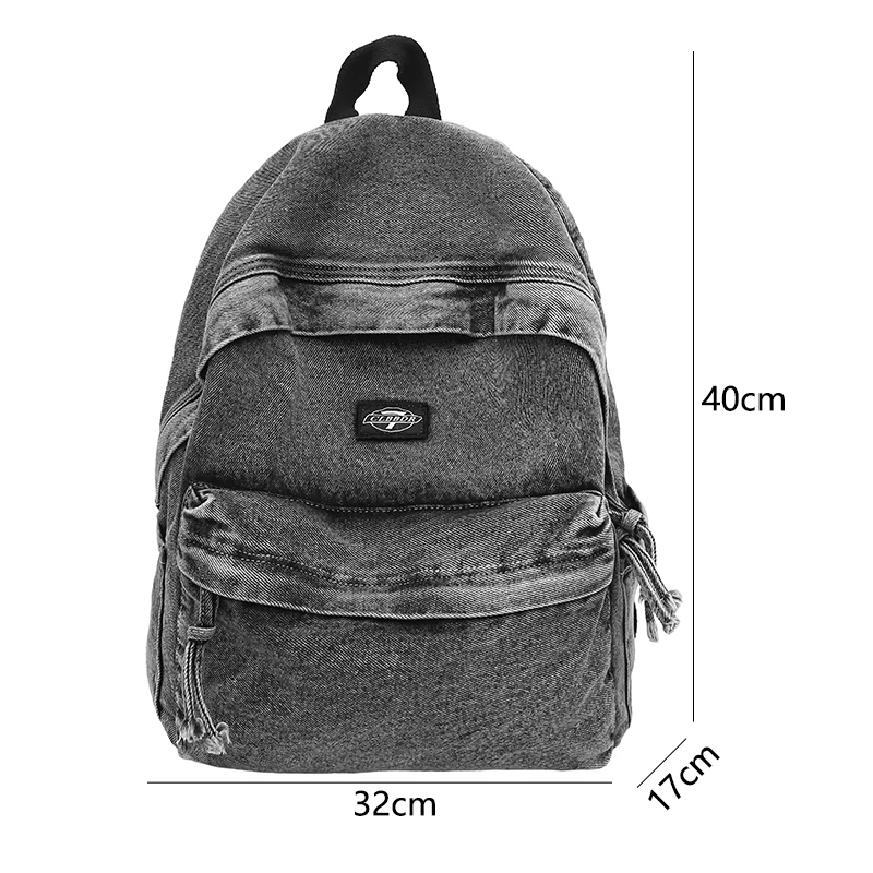 Dziewczęcy plecak szkolny z tkaniny, nowa moda, plecak dla studentki, styl vintage, damski plecak płócienny, torba na laptopa, plecak podróżny, kawaii, plecak damski.