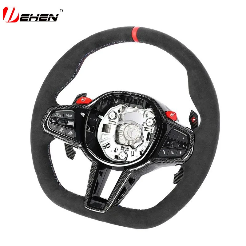 

Carbon Fiber Steering Wheel For BMW G02 G05 G06 G14 G15G16G17 G20 G30 G80 G82 F92 F90 M5 Old Upgrade New 2025 M4 Customized