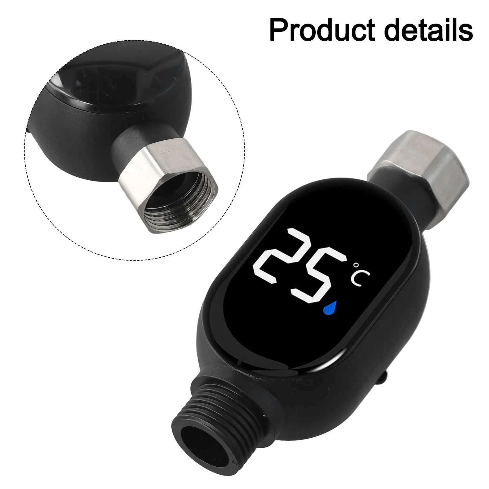 

Bathroom Safety Baby Bathing Routine Digital Display Thermometer Digital Display Shower Thermometer Compact Size