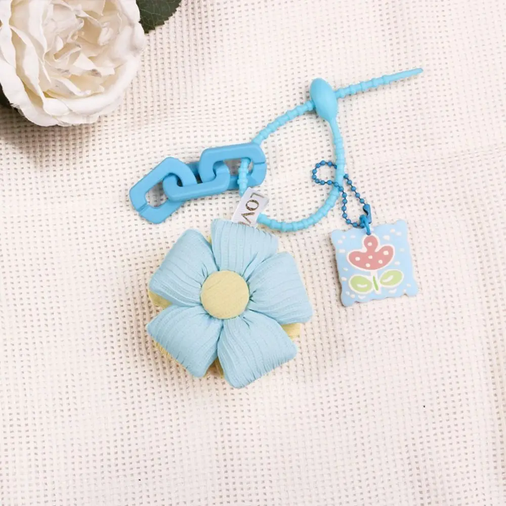 

Versatile Fabric Sunflower Keychain Sunflower Gift Backpack Pendant Handmade Key Ring