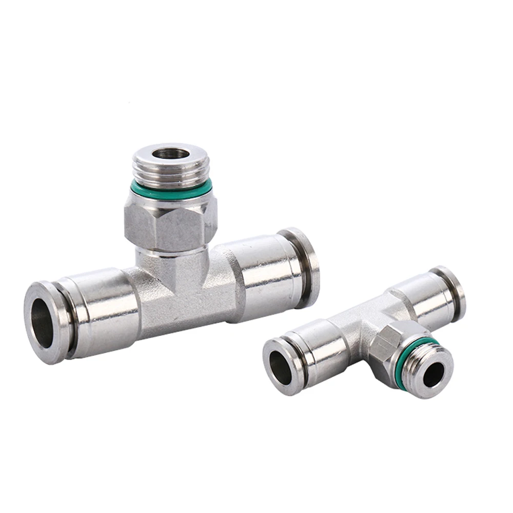 

Pneumatic PB Pipe Connector 4-16mm OD Air Hose BSPP Male Thread 304 Stainless Steel Push In Quick Connector Air Fitting Plumbing