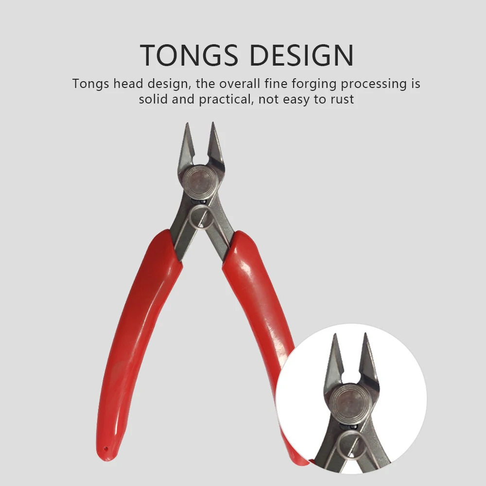 كماشة عالمية من الفولاذ المقاوم للصدأ يمكنك صنعها بنفسك كماشة قطع الأسلاك الإلكترونية أجزاء طابعة ثلاثية الأبعاد مع أطراف دقيقة #4