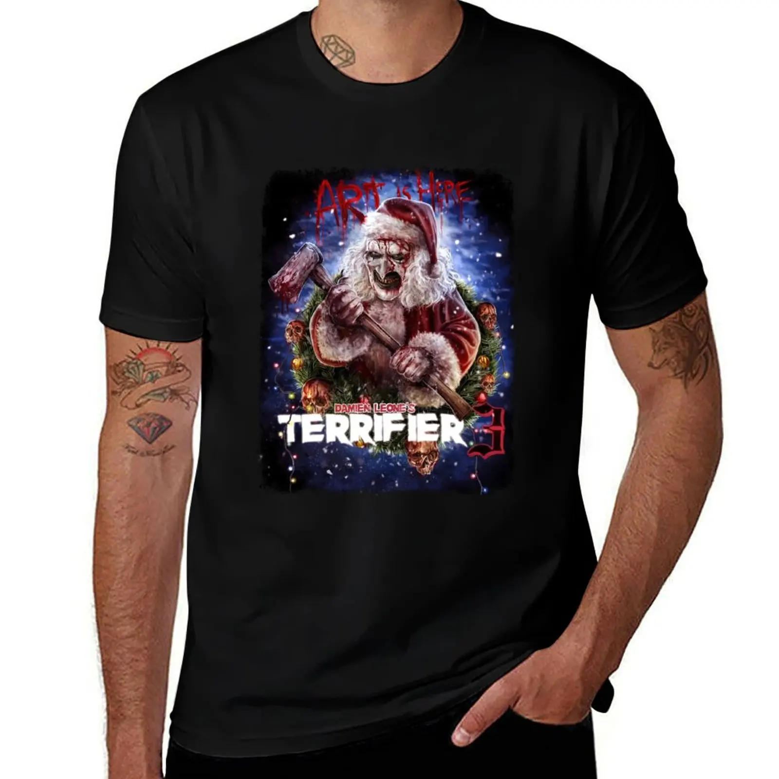 

Christmas Terrifier 3 T-Shirt vintage cute tops baggy shirts T-shirt men