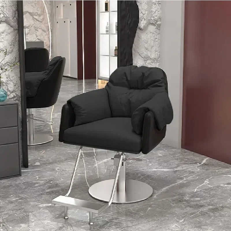 كرسي حلاق دوار تصفيف الشعر ماكياج الذهب الشامبو الفاخرة كرسي صالون تجميل صالون الحلاقة Cadeira دي مانيكير صالون الأثاث