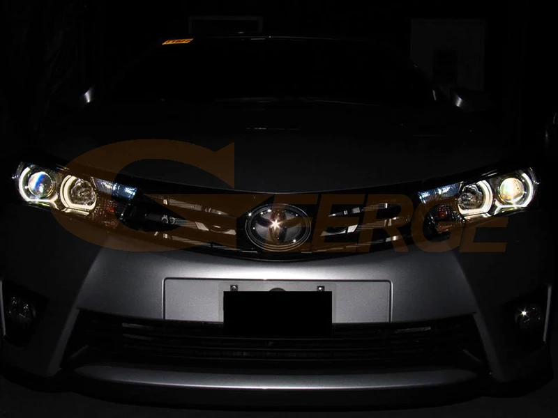 For Toyota Corolla ALTIS E17 E18 2013 2014 2015 2016 Ultra Bright Crystal DTM M4 Style Led Angel Eyes Kit Halo Rings Day Light