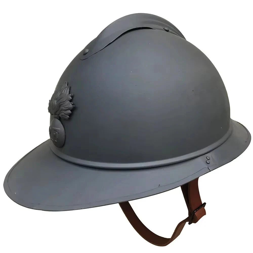 WWII WW2 French Adrian Helmet Retro French Soldier Gear Retro Equipment History Reenactment Props M1915 Helmet