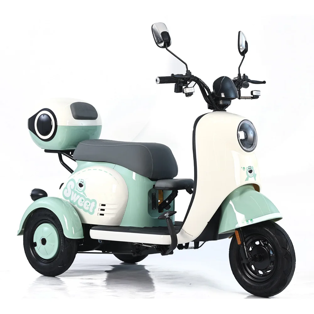 

Factory Price Cheap Electric Scooter 3 Wheel 600W Vintage Cargo Electric Tricycle Bike for Adults