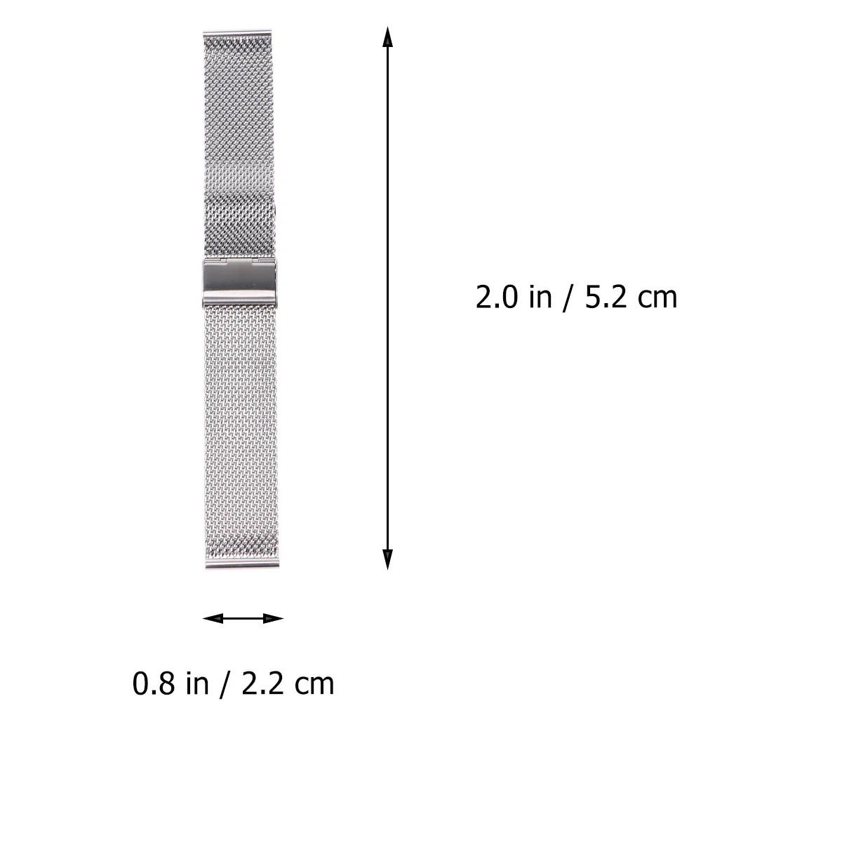 22 ミリメートル時計バンド男性用メッシュ時計バンドステンレスストラップメタルスチール Watchbnad シャーク