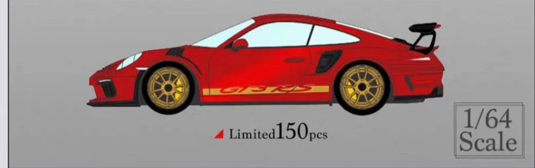 Fuelme 1:64 GT3 RS 911.2 series new limited edition resin simulation car models decorate children's gifts