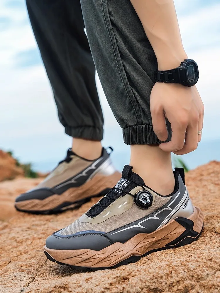 2025 حذاء مشي جديد قابل للتنفس، مقاوم للتآكل، متين، مقاوم للانزلاق مع قبضة فائقة، حذاء مشي خفيف الوزن #5
