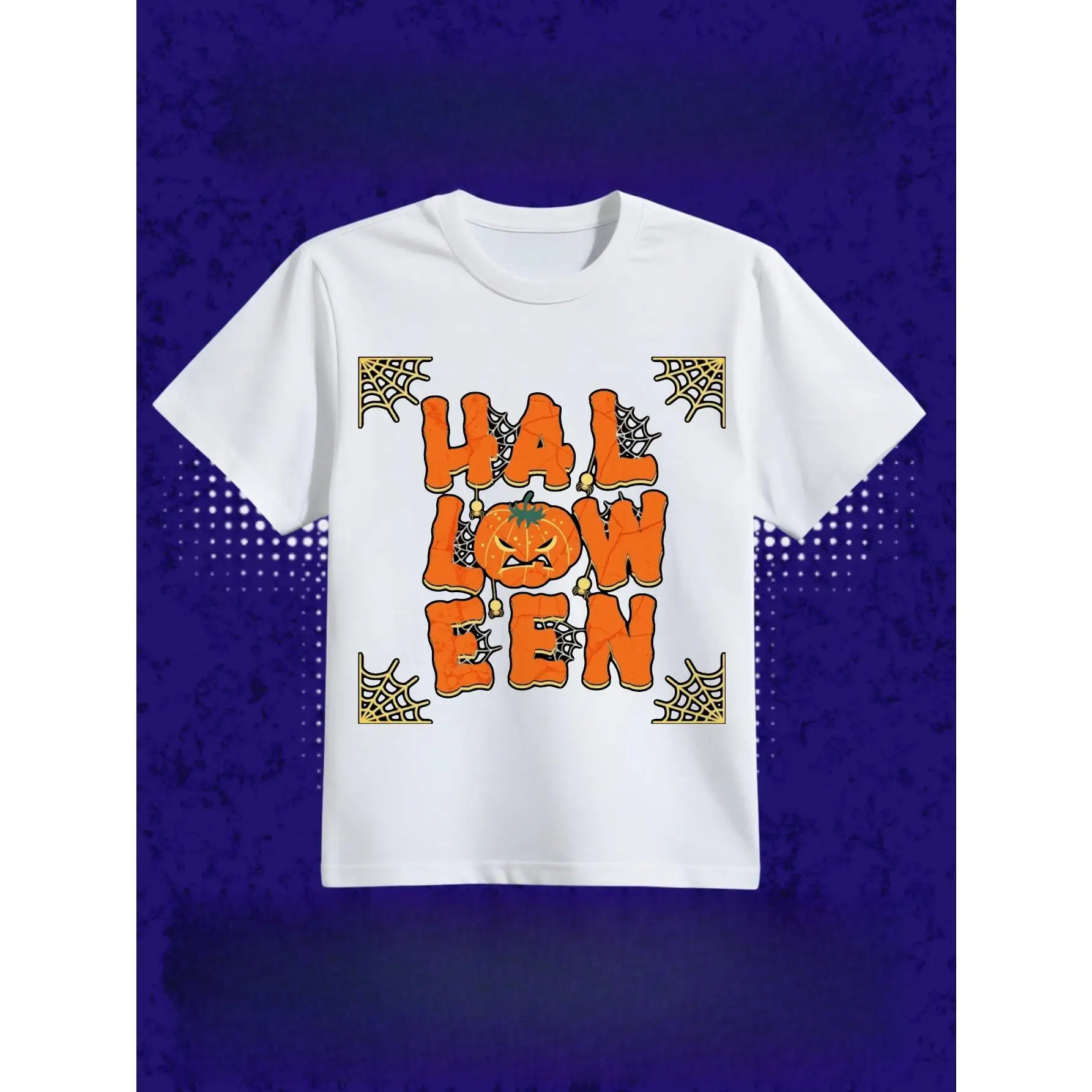 

Halloween T-shirt Women Evil Pumpkin Head Graphic Tee Funny Holiday Gift Tops