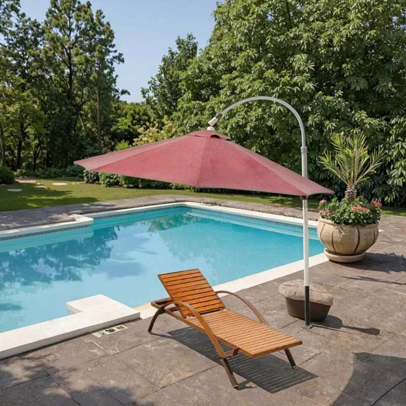 Modern Custom Foldable Portable Outdoor Sunshade Lying Bed Chair Combination Villa Wood Furniture for Hotel & Living Room Use
