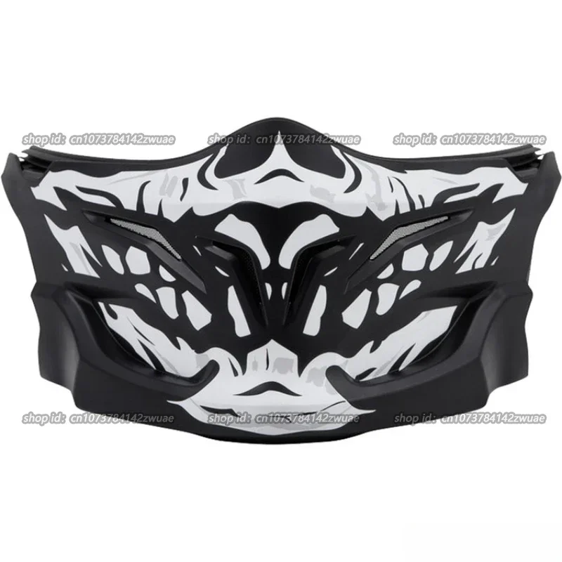 Exo Covert Samurai Face Mask Scorpion Exo Combat Skull Face Mask Retro Motorcycle Helmet Accessories, Helmet Not Included