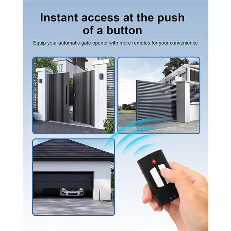 【2025 NEWLY】Handheld Transmitter Rolling Code 433.92Mhz For TO. GO 2WV Garage Door Opener Remote Control