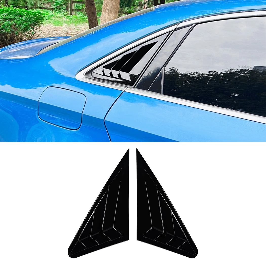 

Rear Triangle Window Shutters Triangle Sunshade Modified Patch Shark Gill For Audi A3 S3 8V 2014-2020 sedan version