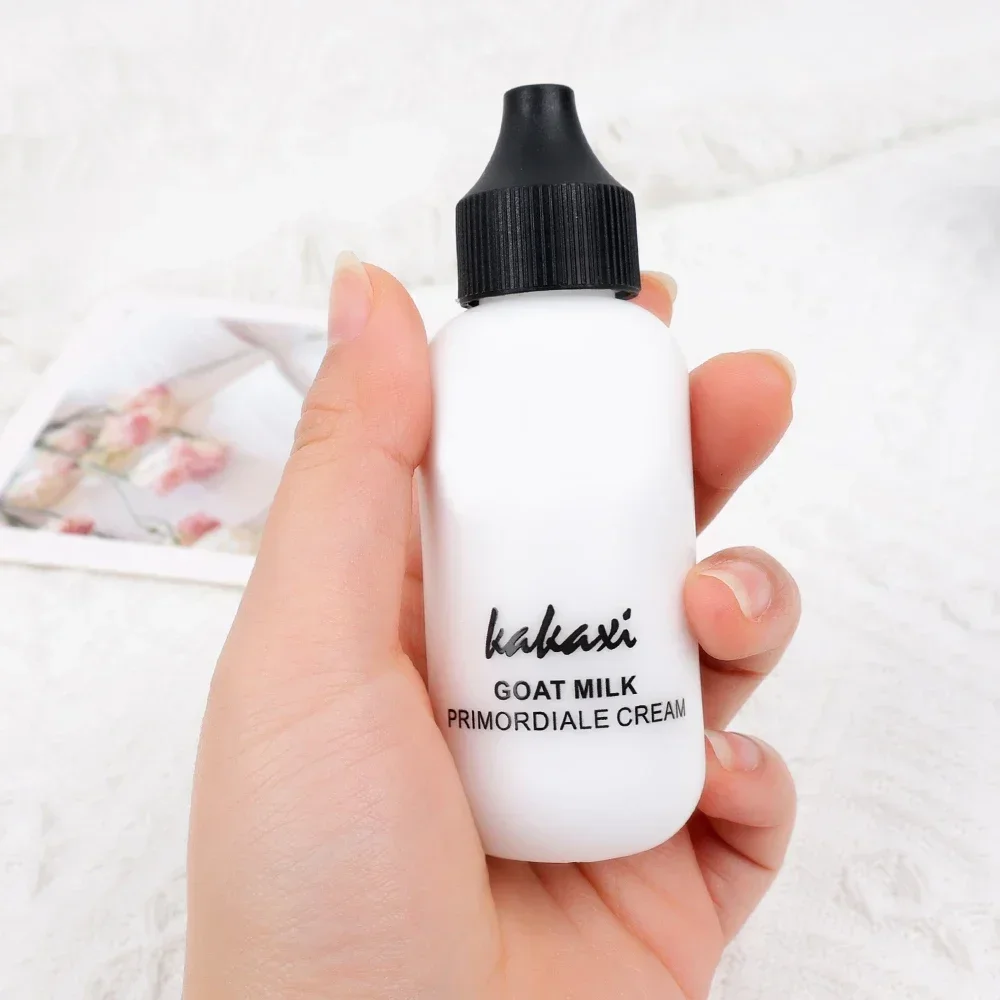 50ml Lazy Facial Liquid Foundation Goat Milk Full Coverage Waterproof Tonal Cream Base Primer Makeup Brightening Korean Cosmetic