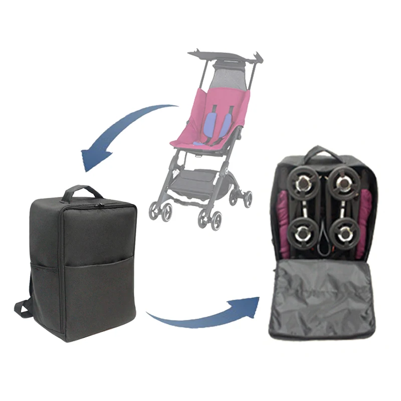 Accesorios para cochecito Goodbaby Pockit 2s/3/3s, bolsa de viaje para cochecitos, mochila impermeable gruesa, mochila de almacenamiento de avión