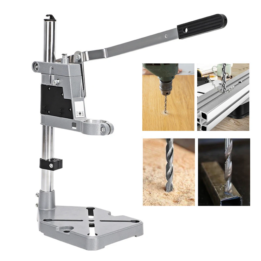 38-43mm Adjustable Bench Drill Press Stand Power Drilling Stand Clamp Drill Stands Bench Rocker U For Holding Electric Drill