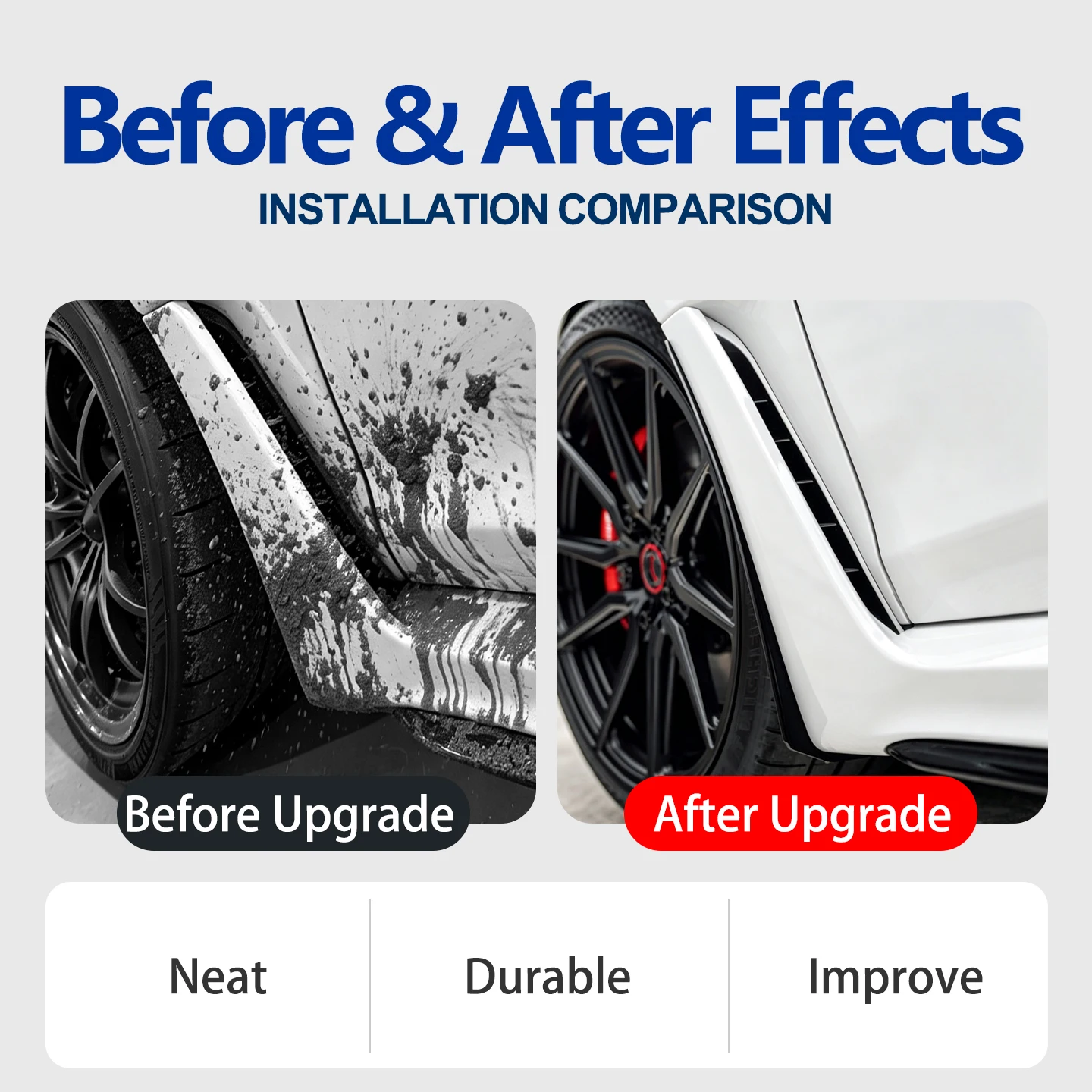 Exterior Modified Mud Guards for 2022 2023 2024 2025 2026 Honda Civic FL5 Type R | Rock & Sand Splash Protection