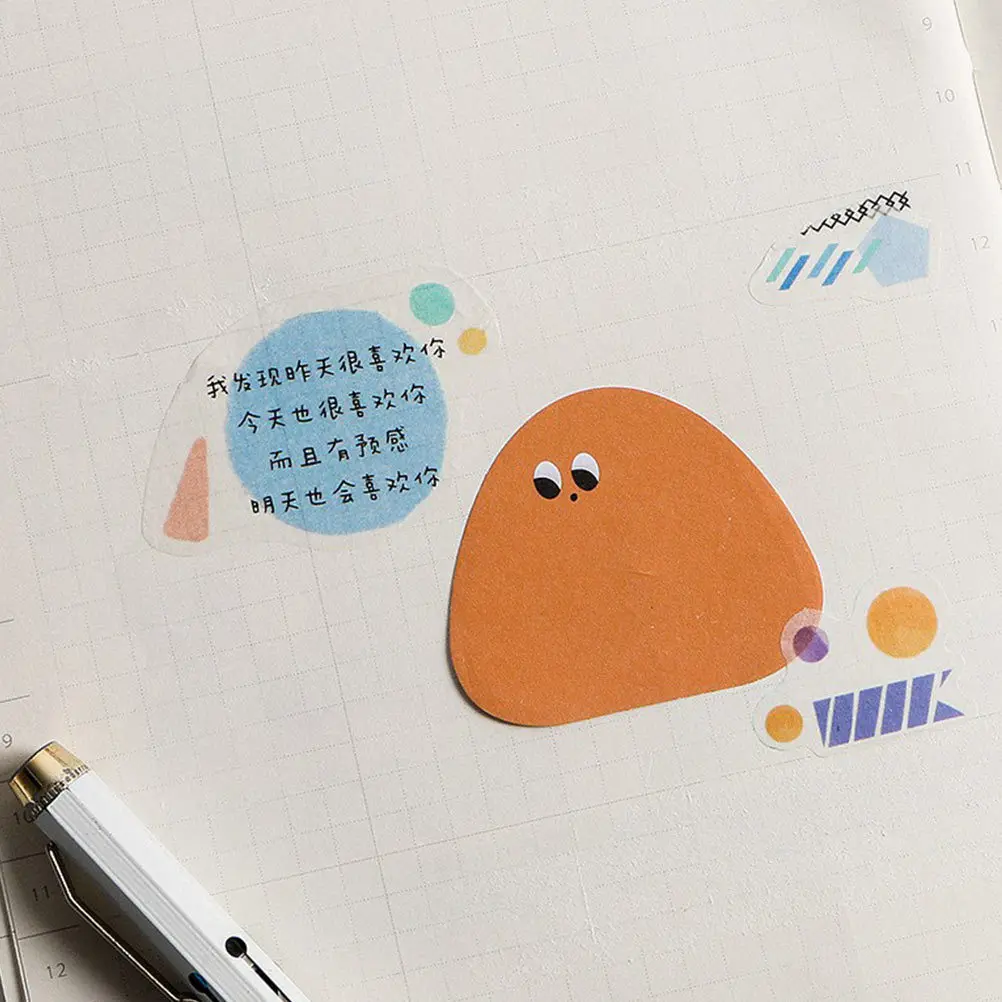 6 قطع من ملصقات المذكرات الورقية، مادة صحية آمنة مضمونة لقراءة الملاحظات والملفات والأوراق والملاحظات اللاصقة #6