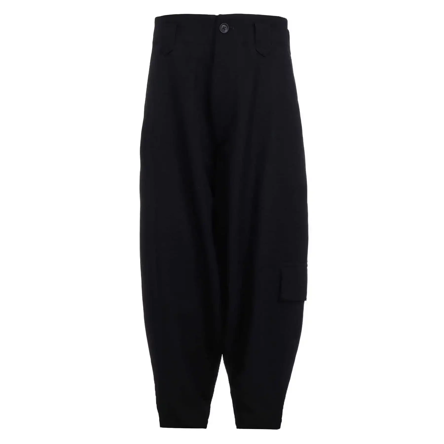 YOJI OOAK التصميم الأصلي الصوف مريح الكاحل المربوطة السراويل بلون تصميم الشعور عمال نمط السراويل عارضة للرجال #5