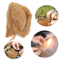 Natural Jute Fire Starter, Camping Charcoal Starter, Survival Quick-Igniting Kindling Material, for Outdoor, Campfires.