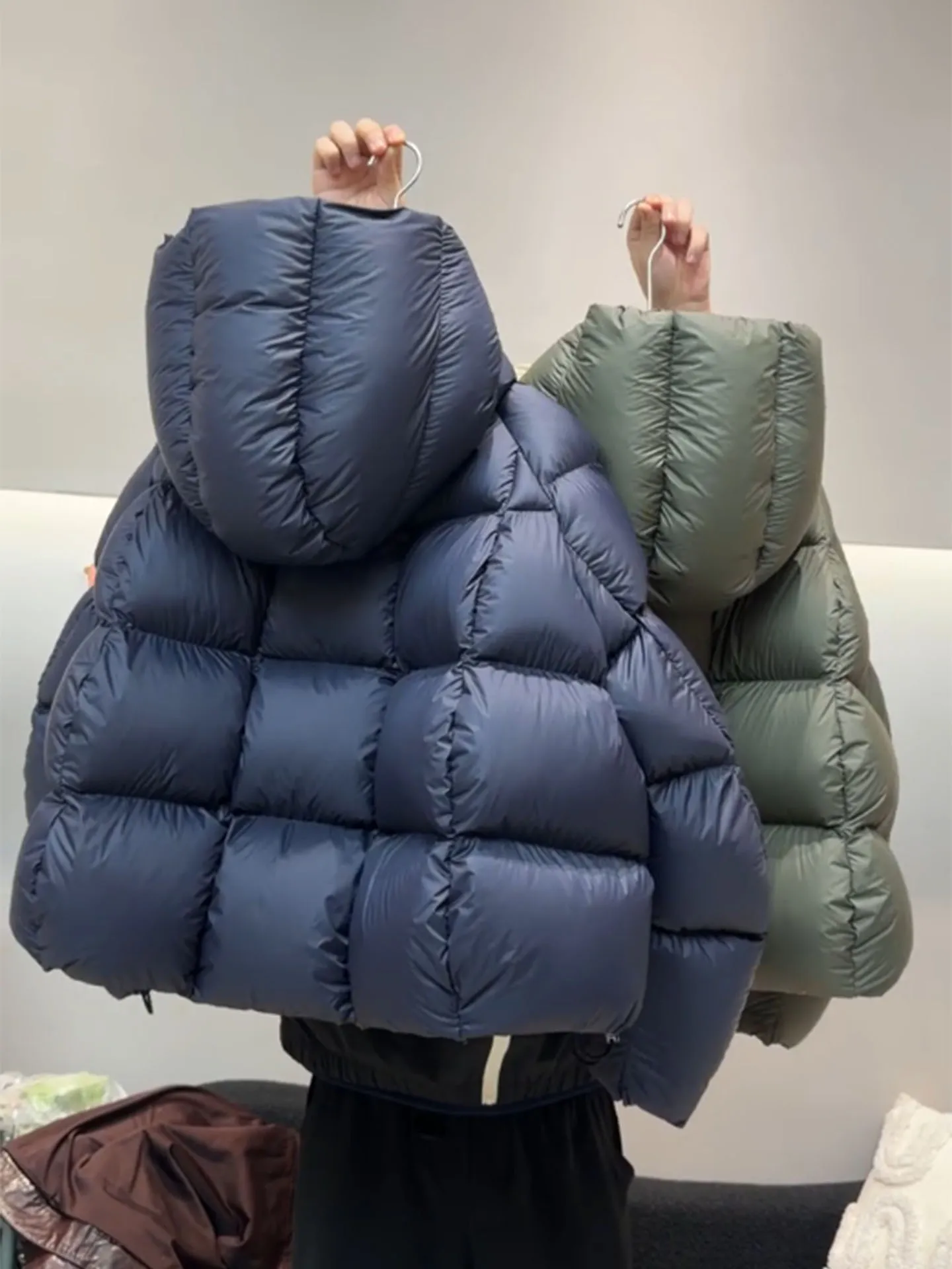 

Уникальное женское пальто ort Puffer Jaet, новинка зимы 2025 года, корейское пальто с высокой талией для поездок на работу