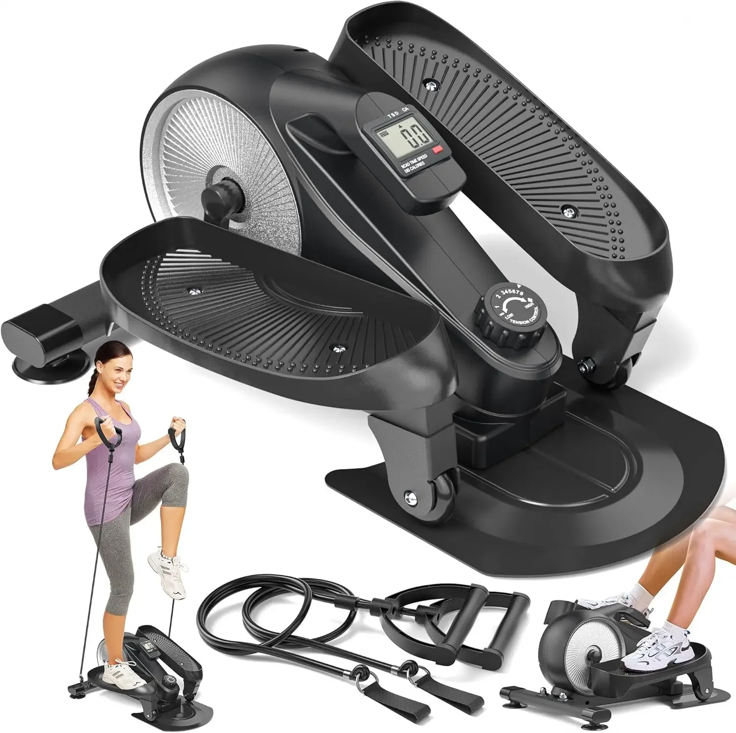 Under Desk Elliptical Elliptical Machines for Home Use Seated Elliptical Ellipse Leg Exerciser Exerciser for Seniors Portable El