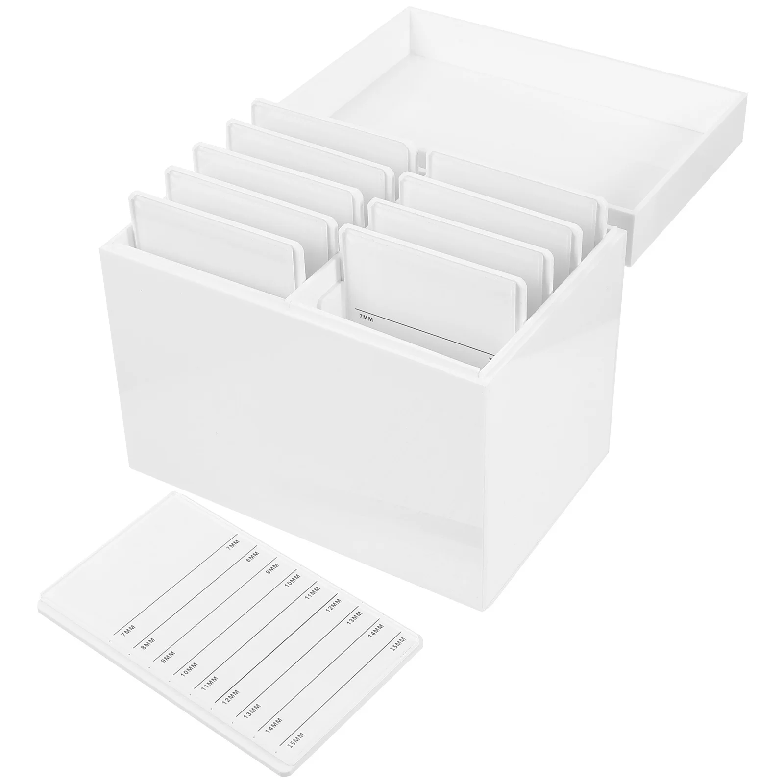 1 Stück Wimpern-Pfropfbox, 10-lagige Acryl-Aufbewahrung für falsche Wimpern und Zubehör, Wimpern-Aufbewahrungsbox, Pfropf-Wimpernbehälter