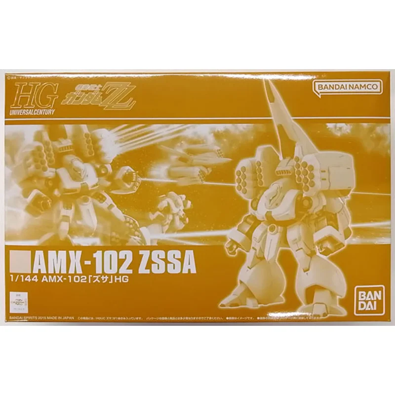 Bandai Original GUNDAM Anime HGUC 1/144 AMX-102 ZSSA PB Limited Action Figure Toys Collectible Model Ornament Gifts for Children