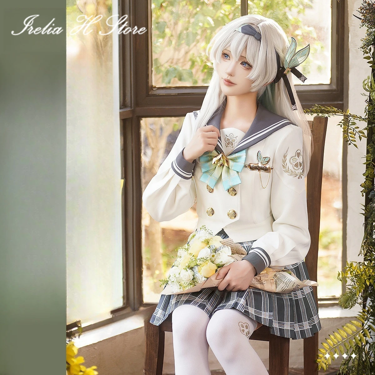 

Irelia H Honkai: Star Rail Firefly Косплей Костюм Игра Firefly JK матросская форма Платье Костюмы на Хэллоуин Женщины