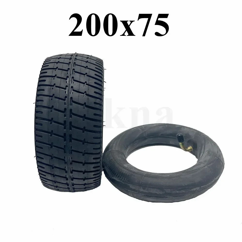 200x75 Inner Outer Tire  8-inch Widened Air Tyre for  Electric Scooter Refitting Accessories