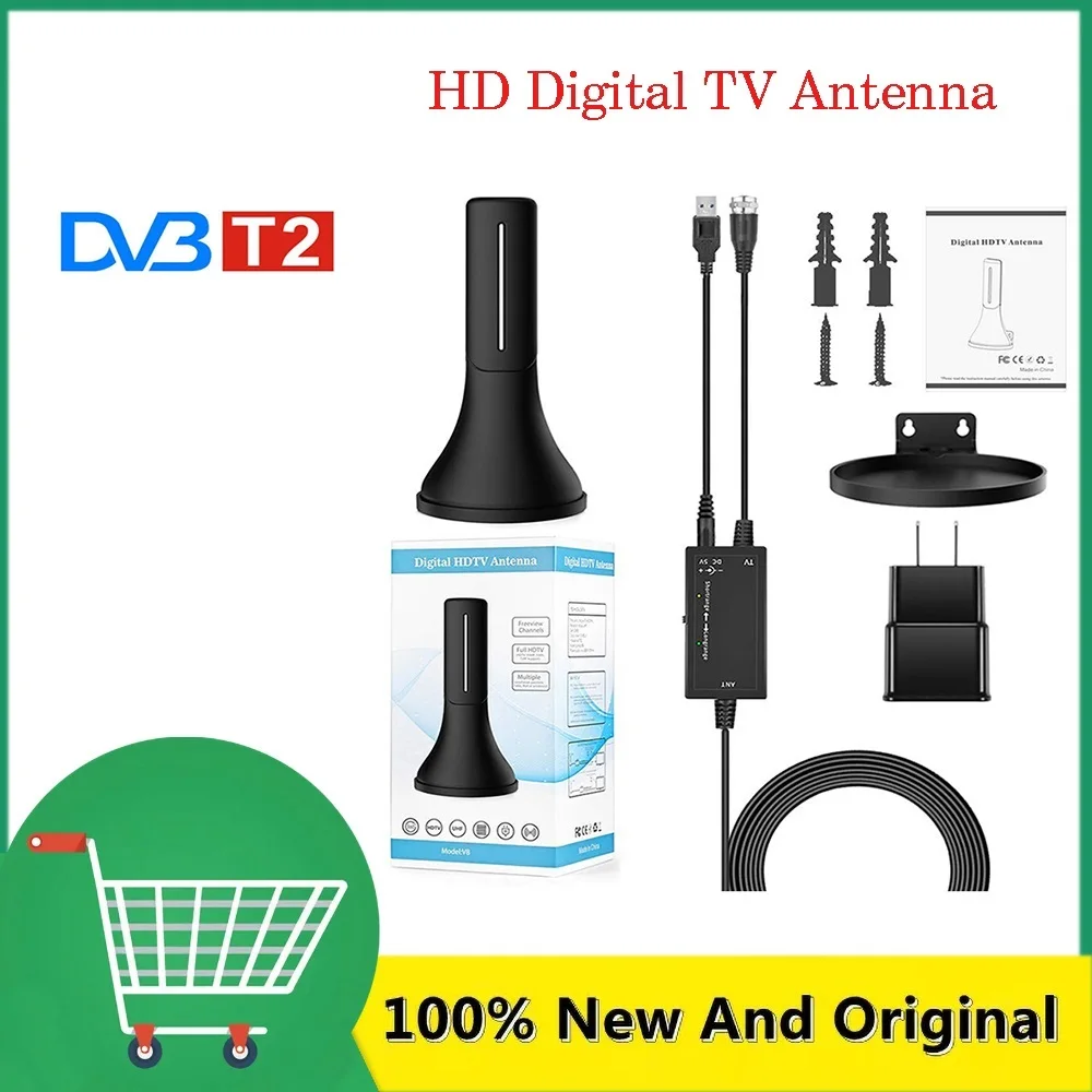 Top 2022 Upgrade Digital TV Antenna, 400 Miles Range, Indoor Antenna for All Smart TV, Receive 4K HD Antenna with Amplifier