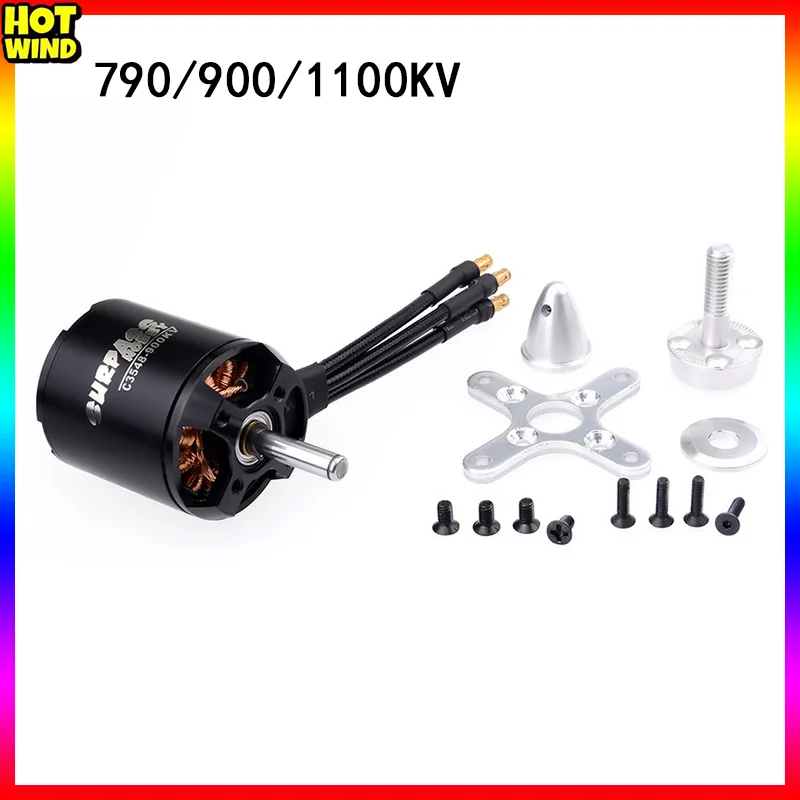 Superpass Hobby C3548 Fixed Wing Motor 790kv 900kv 1100kv Culvert Motor Outer Rotor Brushless Motor Including Accessories