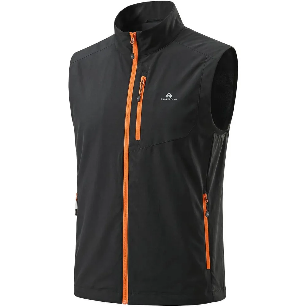 

Pioneer Camp Women's Lightweight Softshell Vest Windproof Sleeveless Jacket with Zip Pockets for Running Hiking Fishing