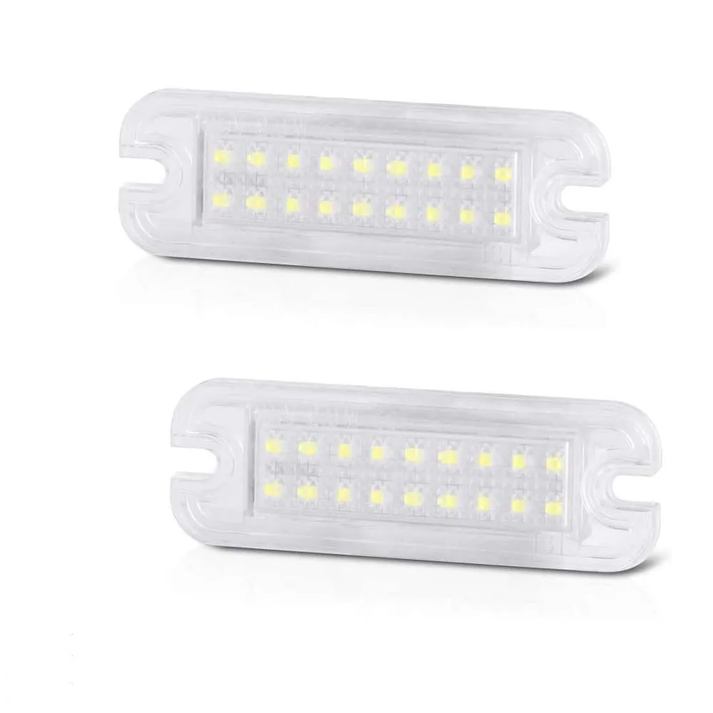 For Mercedes Benz G-Class W463 G500 G550 G55 G63 G65 AMG Car Number Lamps #:A4638200356 No Error LED License Plate Lights 2Pcs