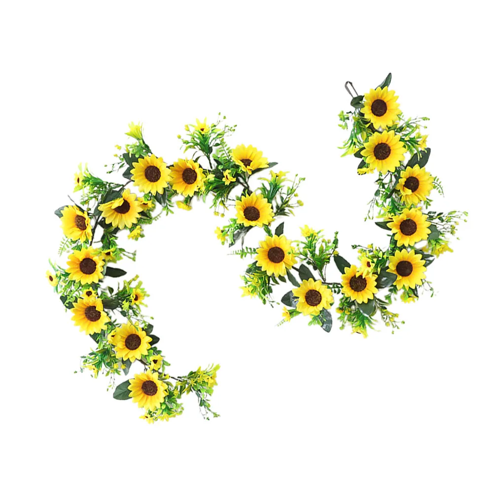 

Rattan Decorations Festival Adornment Artificial Sunflower Household Outdoor Ornaments Prop Plastic Simulation Simulated Floral