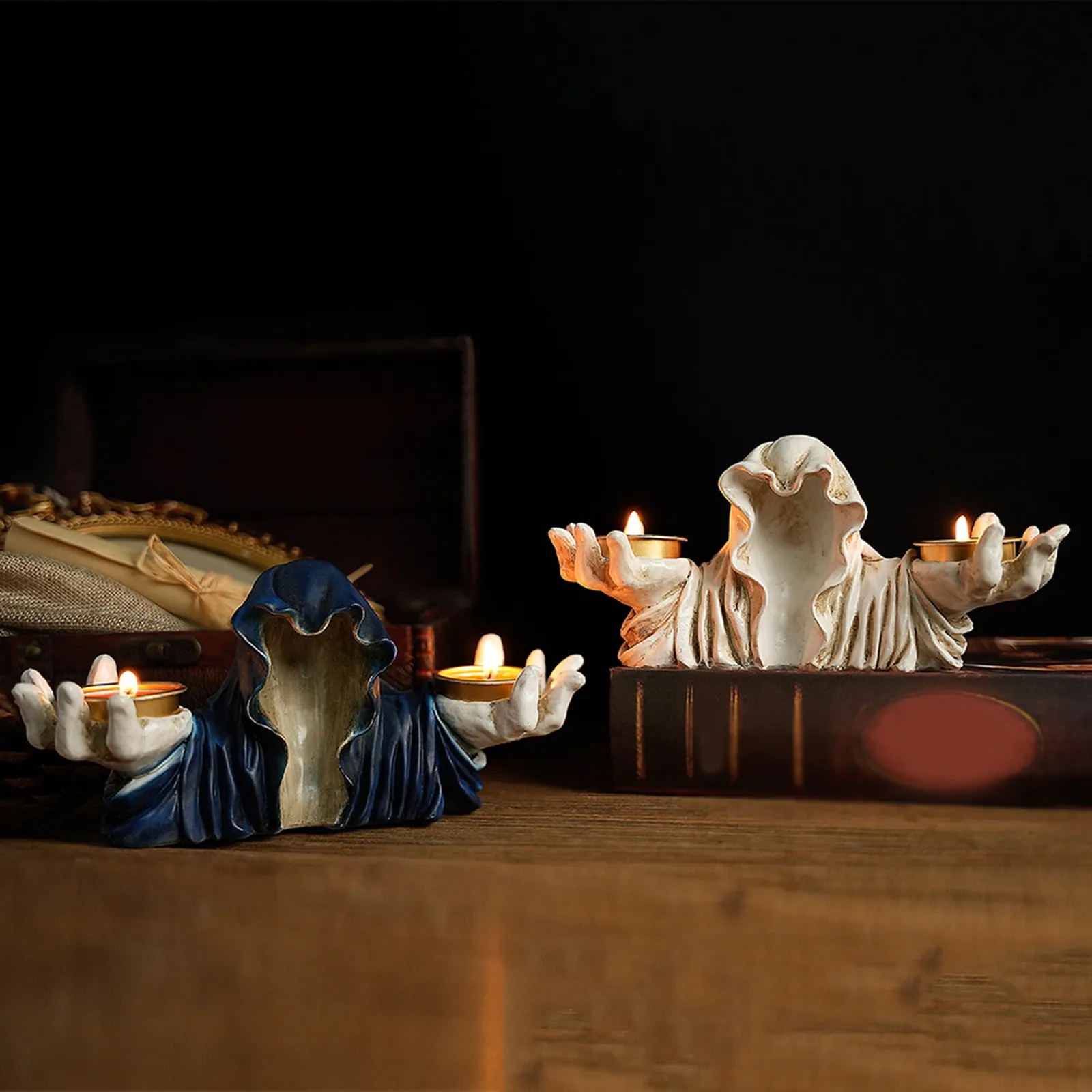 الروائح شمعة الحلي العمل الفني الرجعية الشمعدان الإبداعية مهرجان الهالوين الديكور هالوين الديكور ديكور المنزل #1