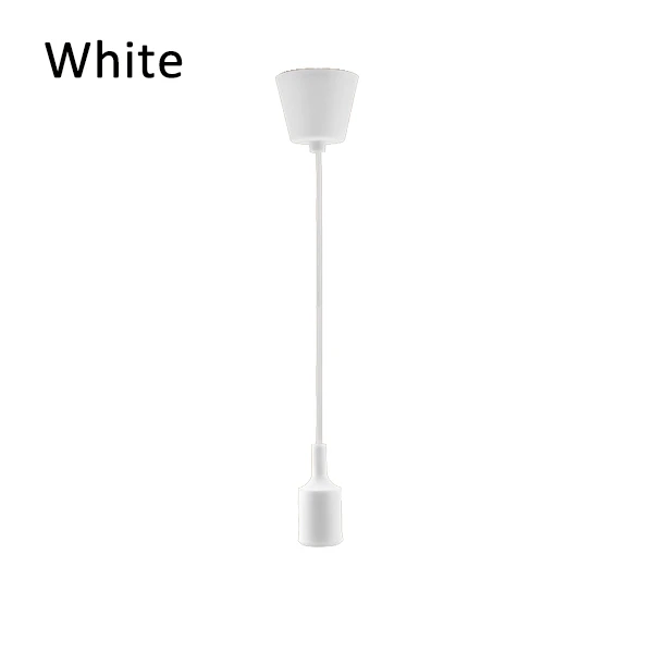 Pendelleuchten Moderne einfache Einzelkopf-Silikagel-Pendelleuchten AC90-260V E27-Halter 100 cm Kabel 13 Farben